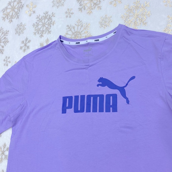NWT Puma Ultra Boyfriend Light Lavender -Hazy Cotton Tee with Logo !! - Picture 3 of 7